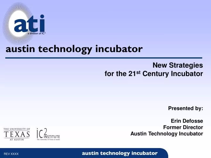 PPT austin technology incubator PowerPoint Presentation