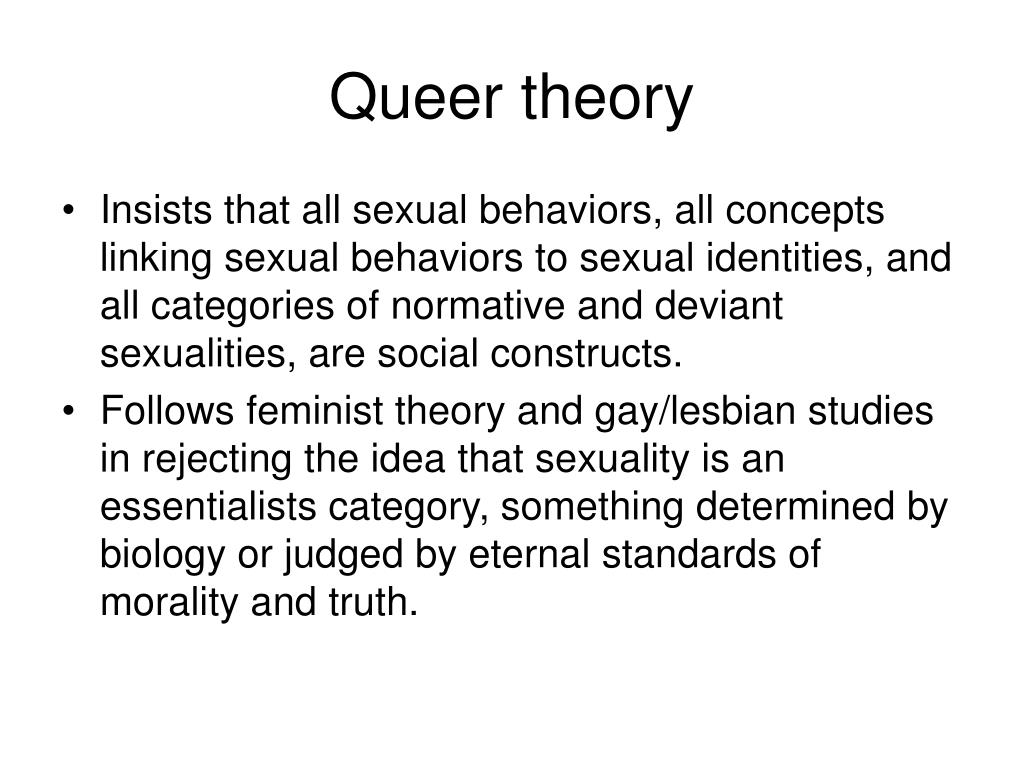 PPT Queer Theory PowerPoint Presentation, free download ID5321237
