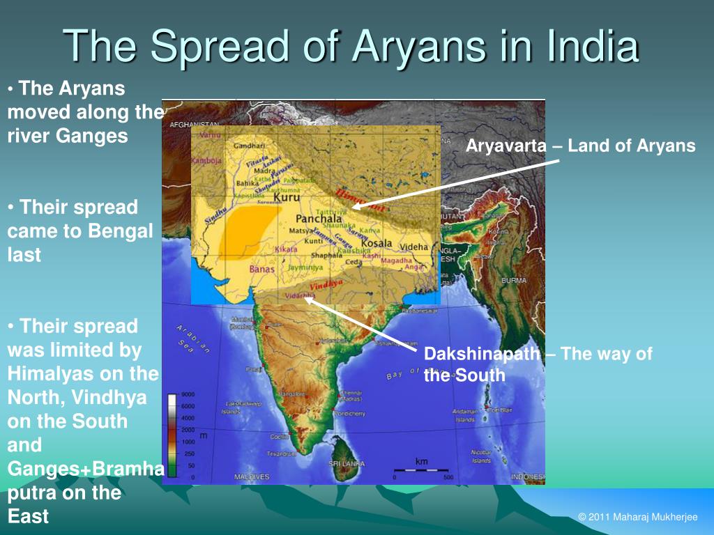 Aryan Empire India Map PPT Aryan Civilization PowerPoint Presentation, free download ID