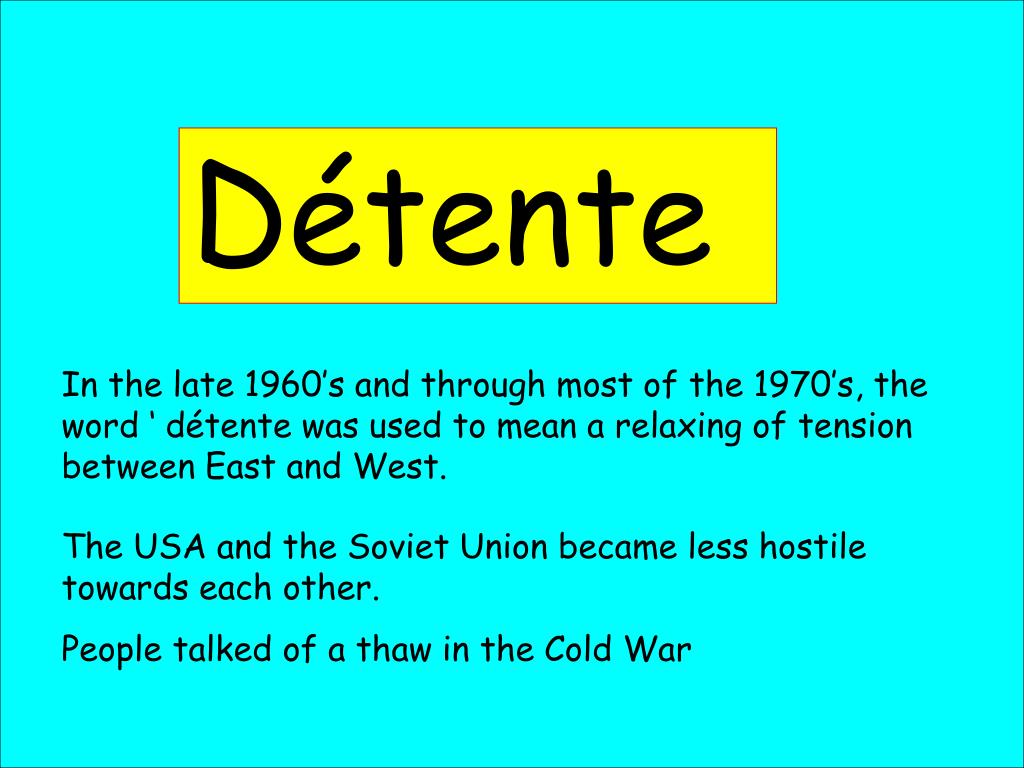 PPT Détente PowerPoint Presentation, free download ID5321627