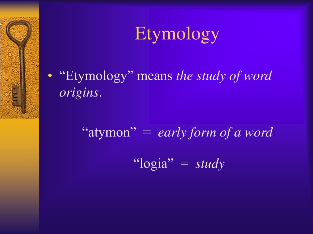 PPT Words can be mysterious. Words are made up of small units of