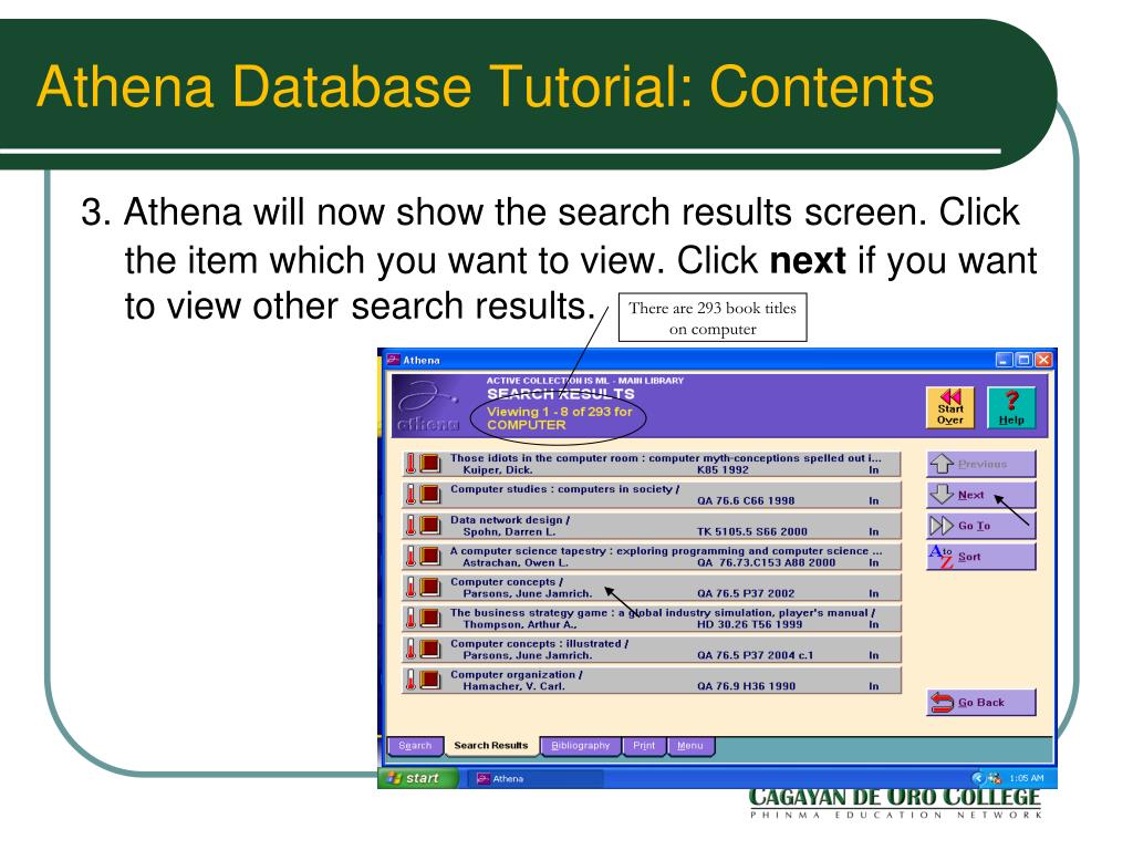 PPT Athena Database Tutorial PowerPoint Presentation, free download ID5323057