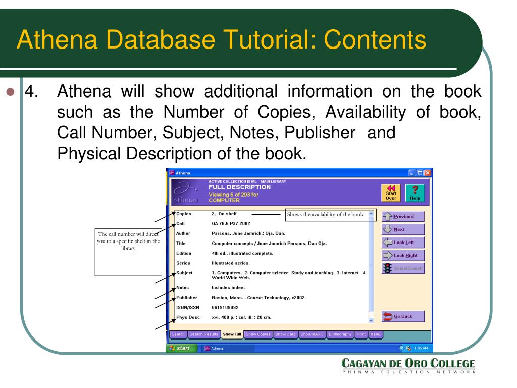 PPT Athena Database Tutorial PowerPoint Presentation, free download ID5323057