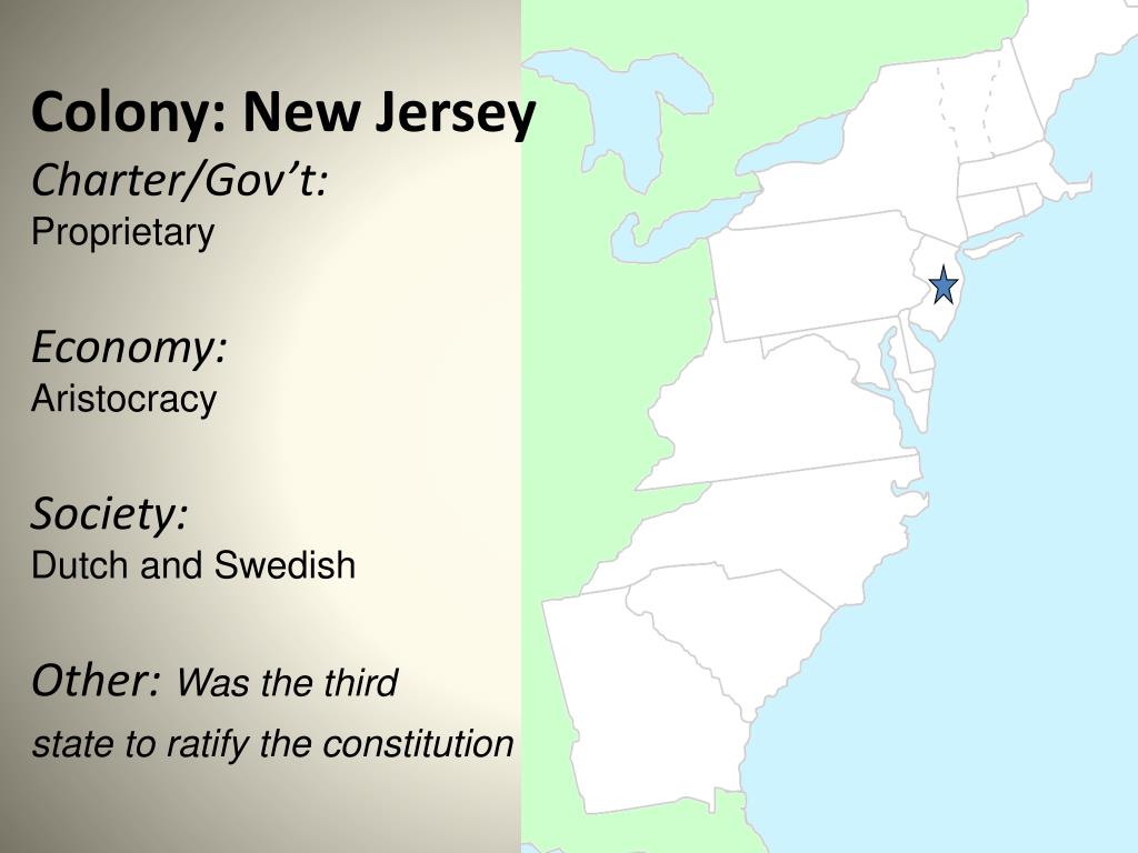 PPT Colony New Jersey Charter/Gov’t Proprietary Economy