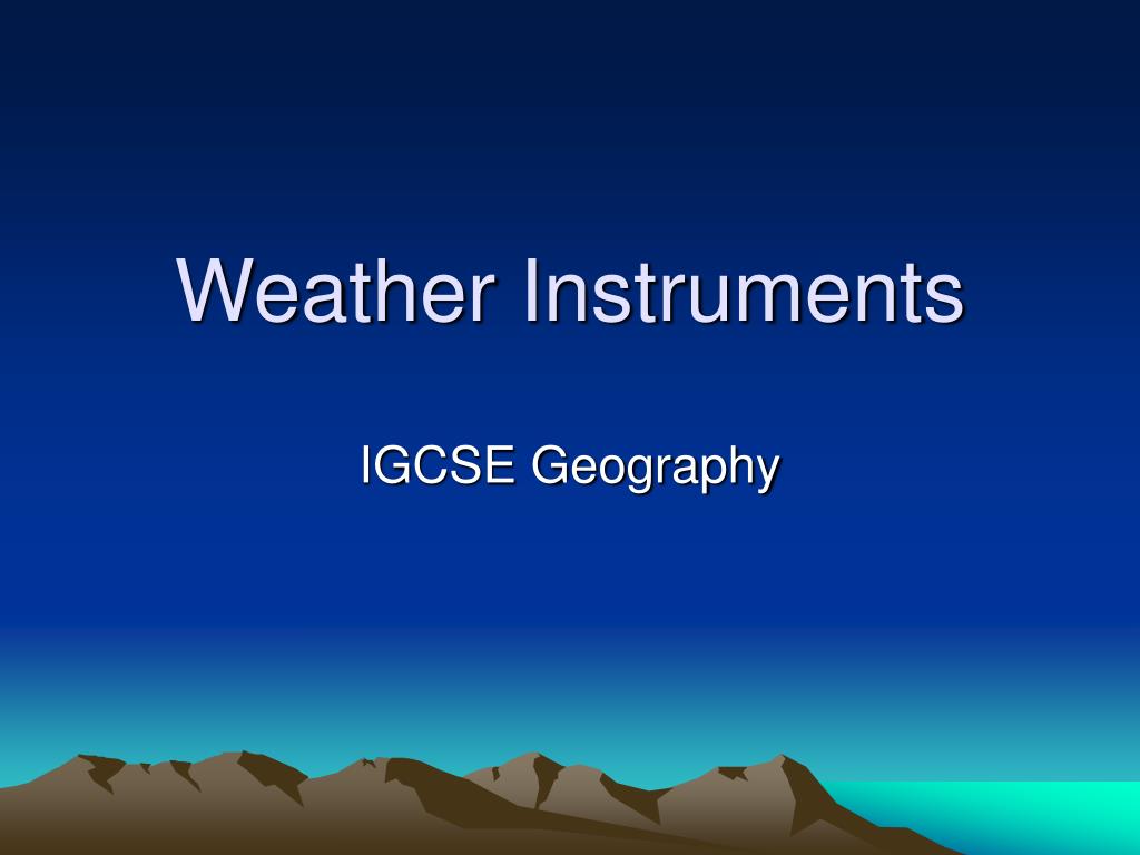 PPT Weather Instruments PowerPoint Presentation ID5324915