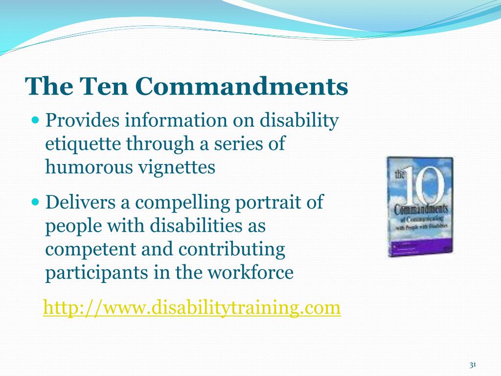 PPT Disability Sensitivity in Inclusive Environments PowerPoint