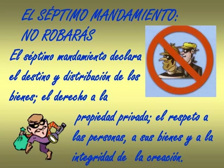 El Septimo Mandamiento De La Ley De Dios Ley Compartir