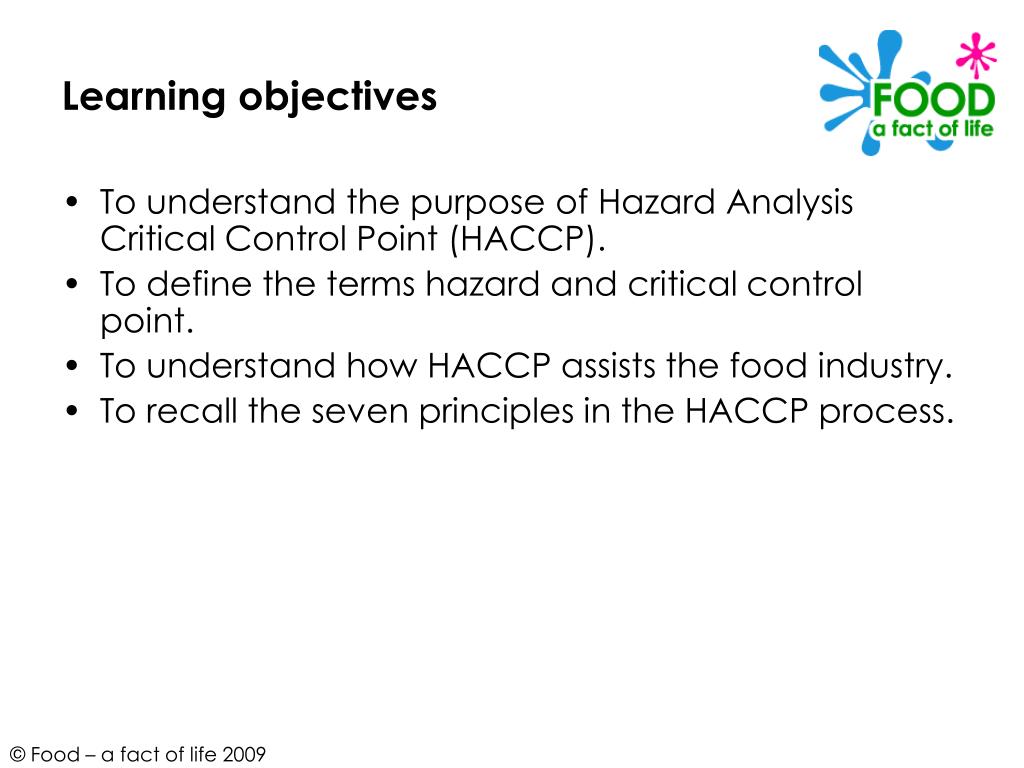 PPT Hazard Analysis Critical Control Point (HACCP) PowerPoint Presentation ID5330458