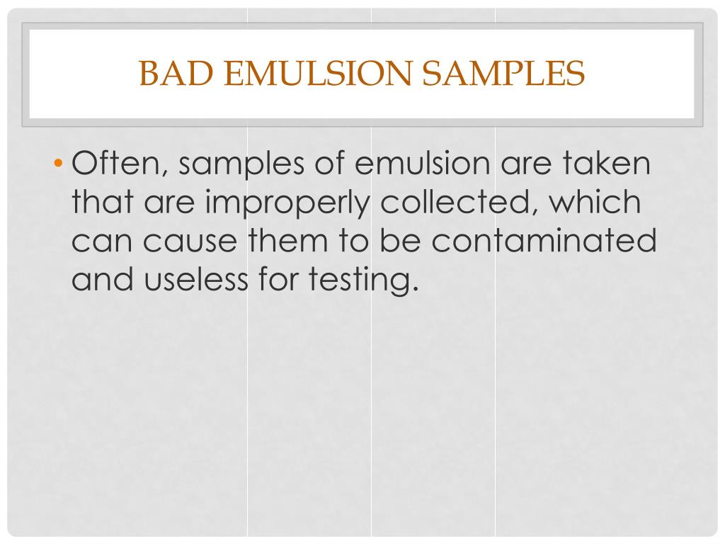 PPT Sampling Asphalt Emulsions PowerPoint Presentation, free download