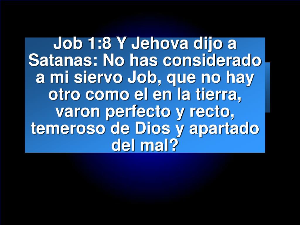 No Has Considerado A Mi Siervo Job Job Retro