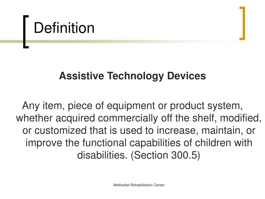 PPT Assistive Technology in the Classroom PowerPoint Presentation