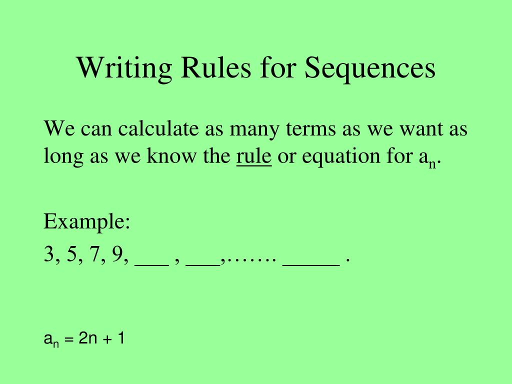 PPT Sequence PowerPoint Presentation, free download ID5338093