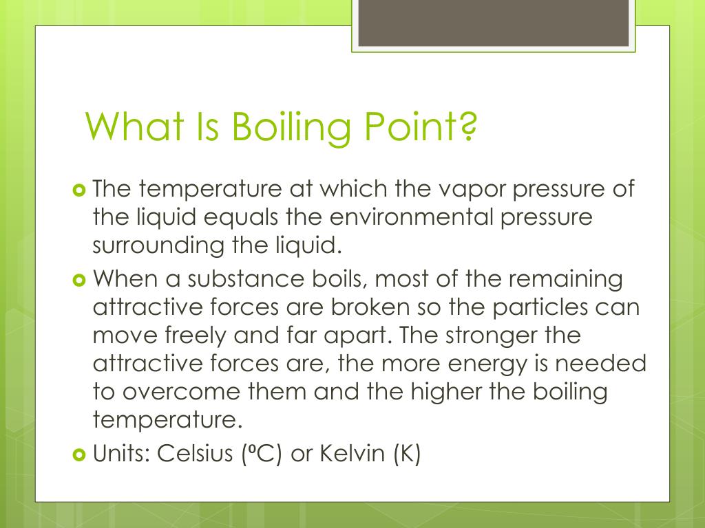 PPT Boiling Points PowerPoint Presentation, free download ID5339623