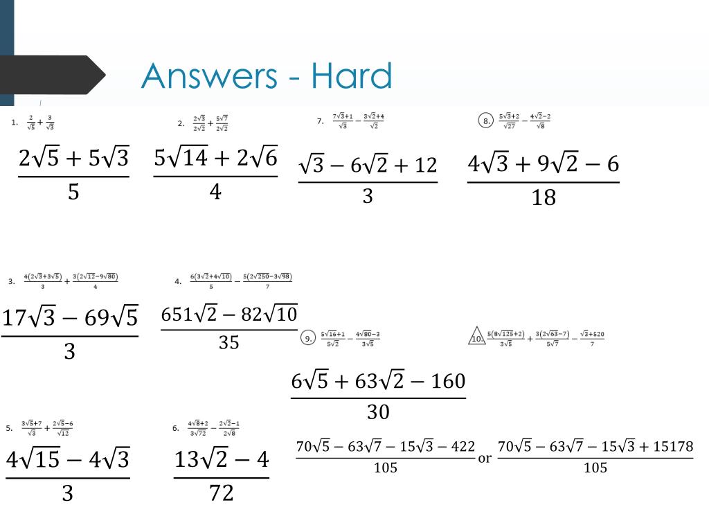 PPT Expanding Brackets with Surds and Fractions PowerPoint