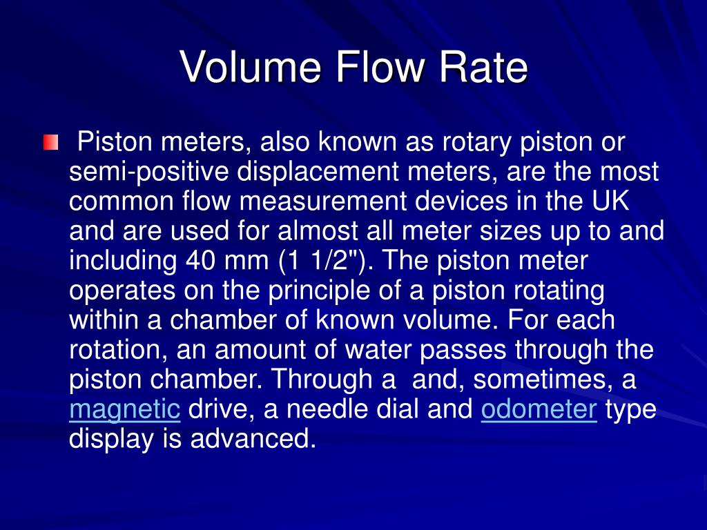 PPT Volume Flow Rate PowerPoint Presentation, free download ID5340696