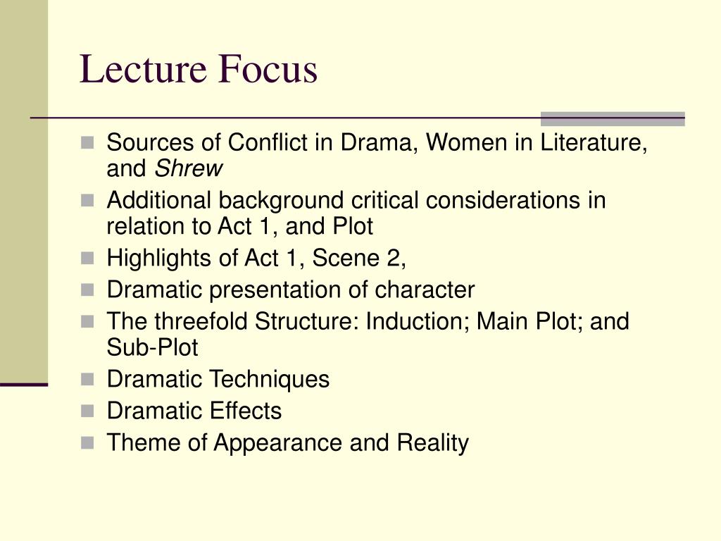 PPT Lecture 4 The Taming of the Shrew PowerPoint Presentation, free