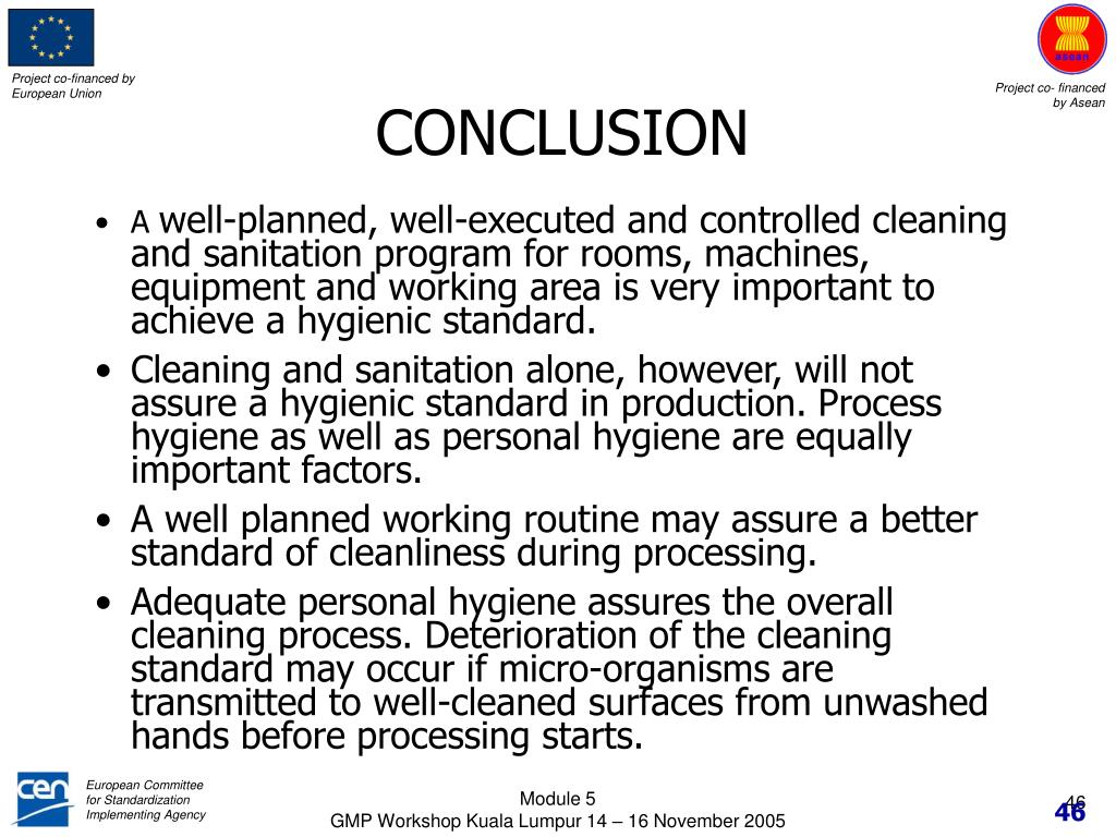 PPT ASEAN GMP TRAINING MODULE SANITATION & HYGIENE PowerPoint