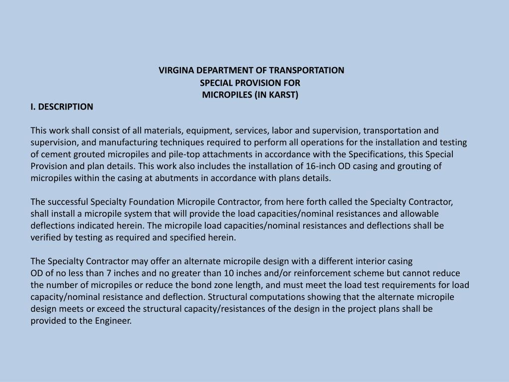 PPT Submitted by Chaz Weaver, P.E. VDOT and Jim Sheahan, P.E. HDR