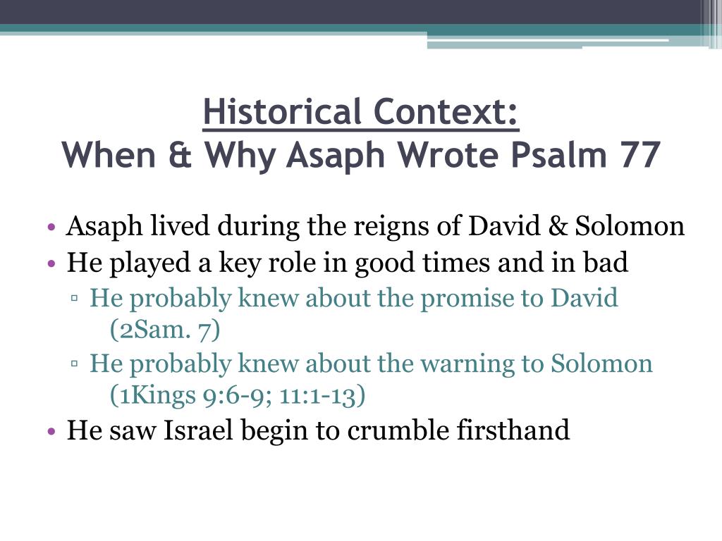 PPT Psalm 77 PowerPoint Presentation, free download ID5347299