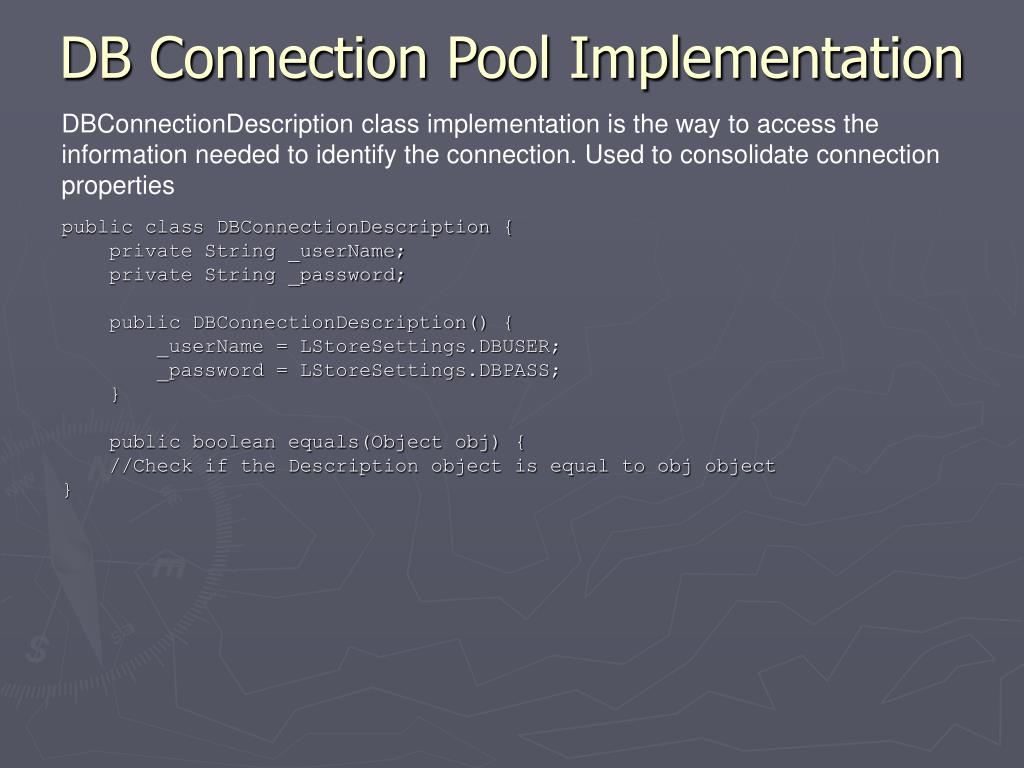 PPT AspectJ for Database Connection Pool management Referenced