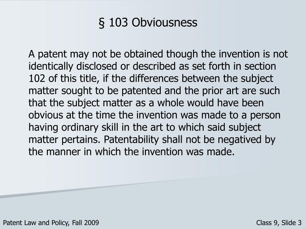 PPT Patent Law and Policy PowerPoint Presentation, free download ID