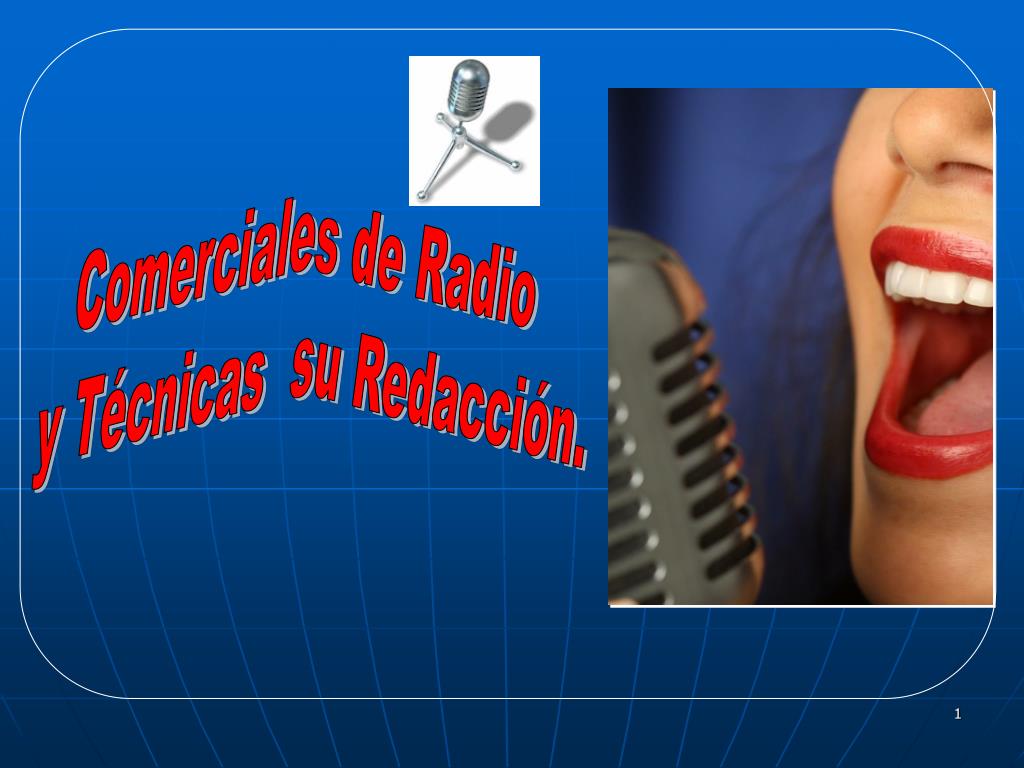 PPT Comerciales de Radio y Técnicas su Redacción. PowerPoint