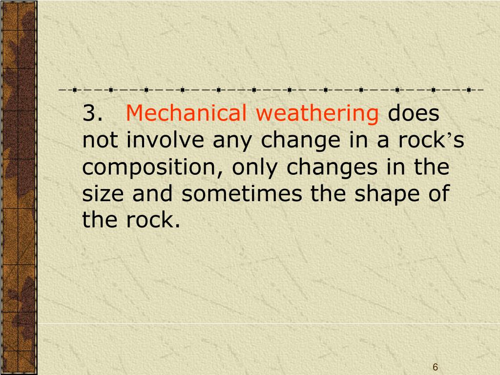 PPT Chapter 7 Weathering, Erosion and Soil PowerPoint Presentation