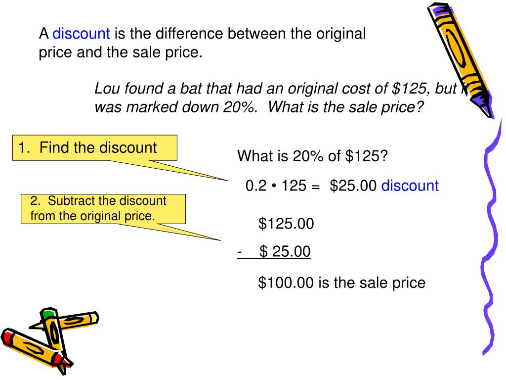 PPT Lesson 7.7 Concept How to solve problems involving discounts and