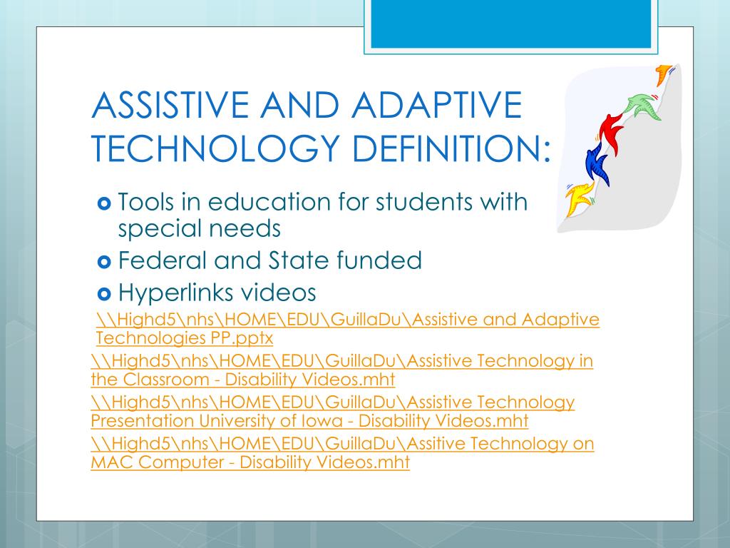 PPT Assistive and Adaptive Technologies PowerPoint Presentation, free