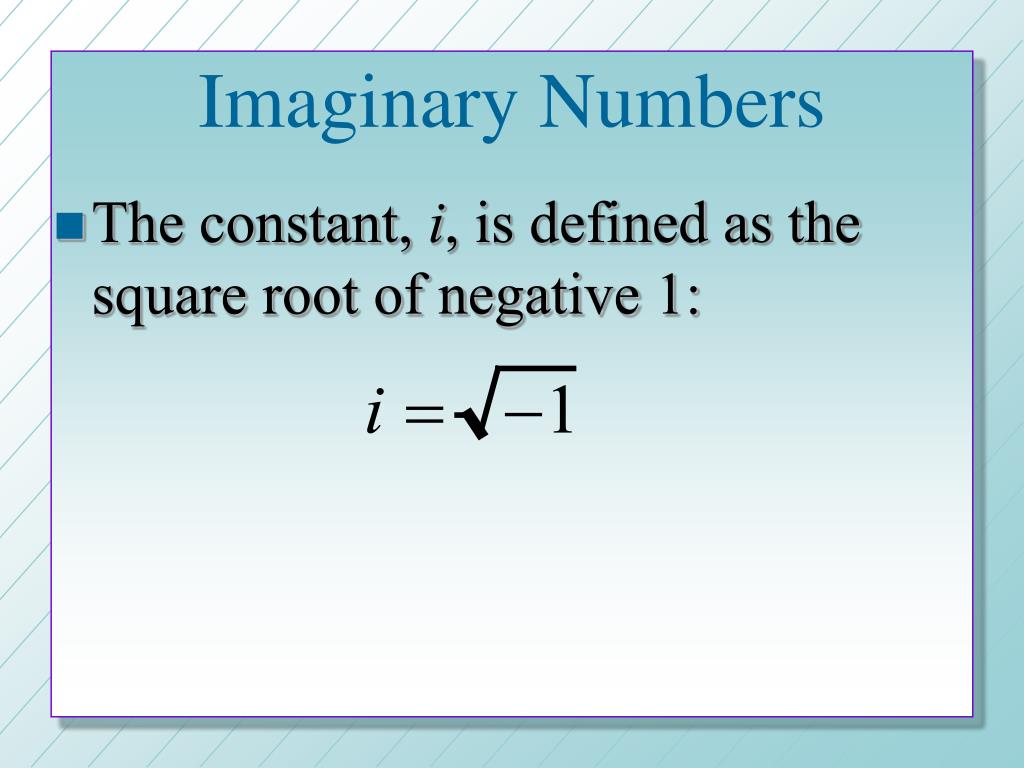 PPT M.1 U.1 Complex Numbers PowerPoint Presentation, free download