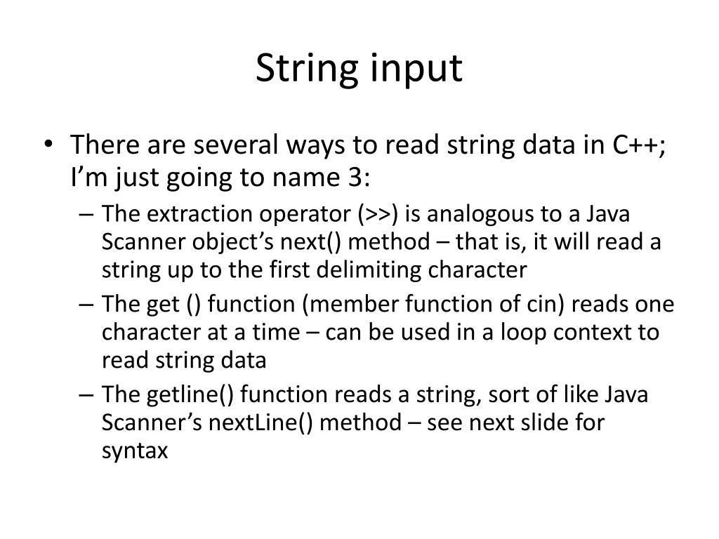 PPT More about strings in C++ PowerPoint Presentation, free download