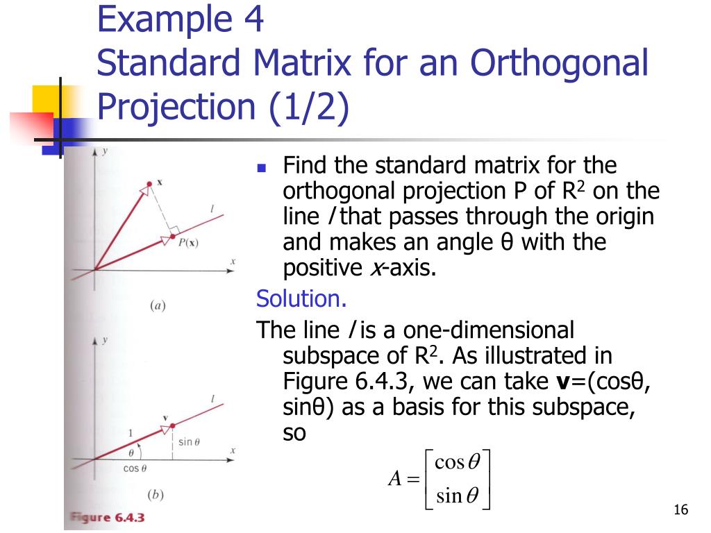 Orthogonal matrix rilohs