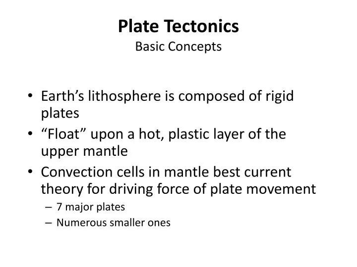 PPT Plate Tectonics Basic Concepts PowerPoint Presentation, free