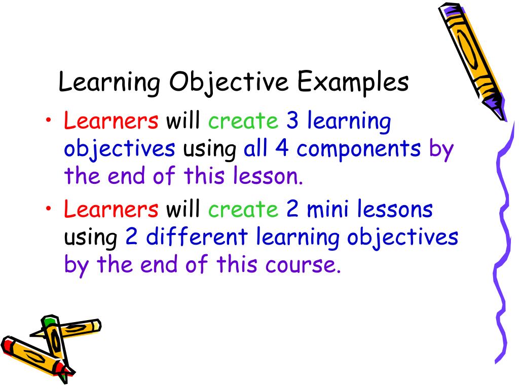 PPT Creating Learning Objectives PowerPoint Presentation, free
