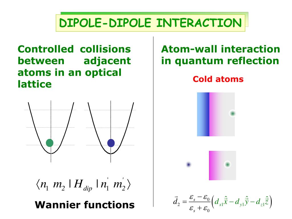 PPT Dipoledipole interaction in quantum logic gates and quantum