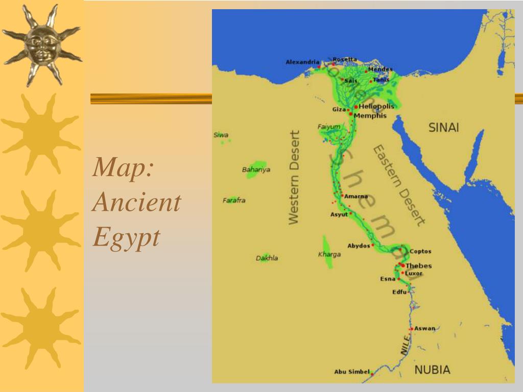 PPT Map Ancient Egypt PowerPoint Presentation, free download ID