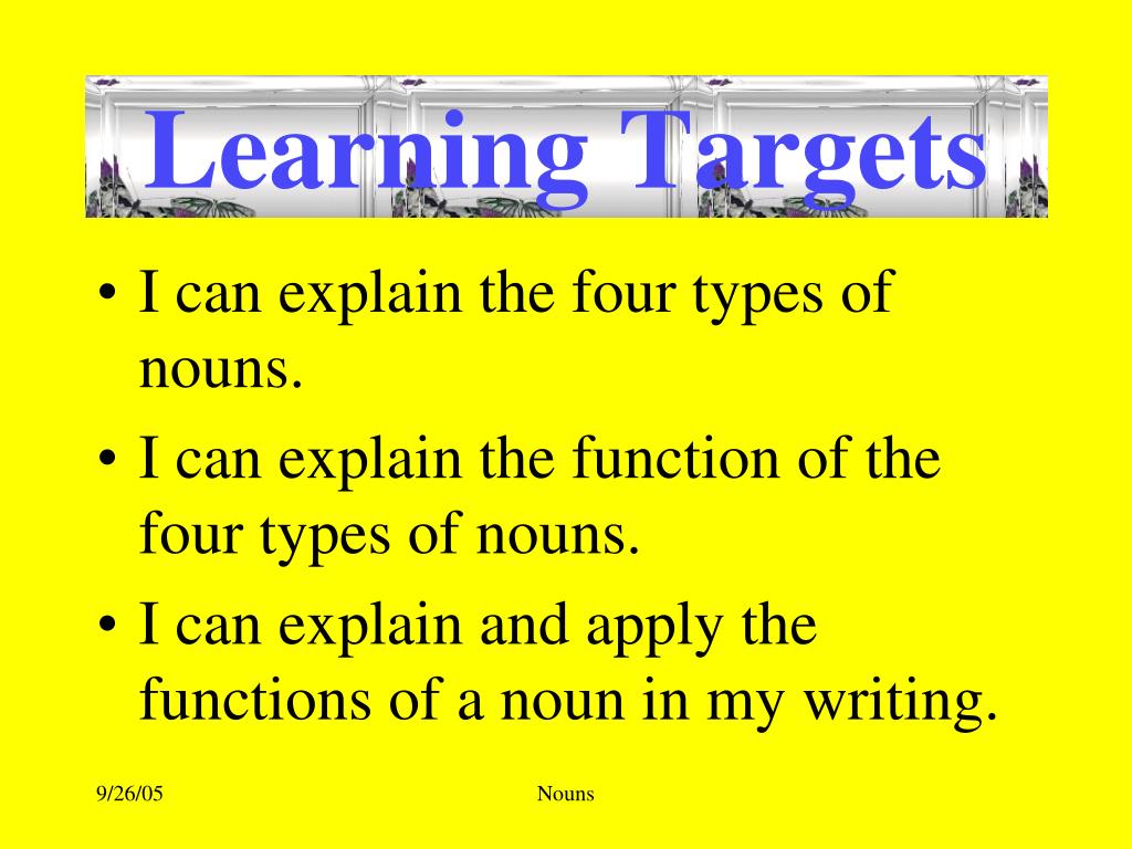 PPT Learning Targets PowerPoint Presentation, free download ID5362492