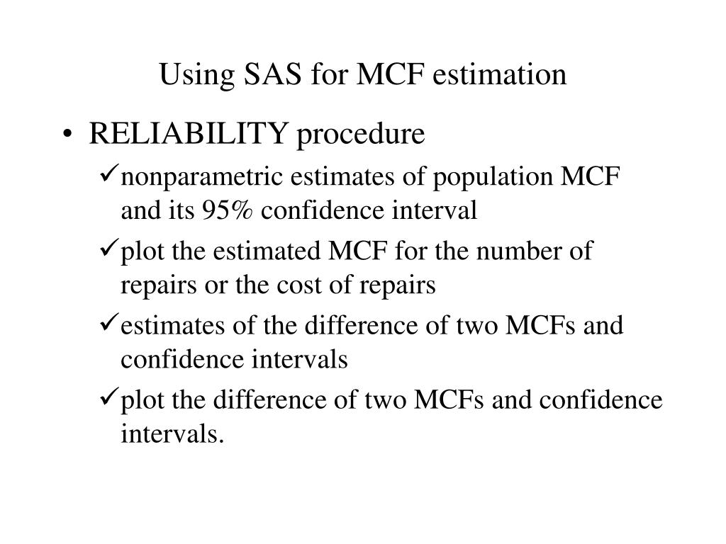 PPT Mean Cumulative Function (MCF) For Recurrent Events PowerPoint