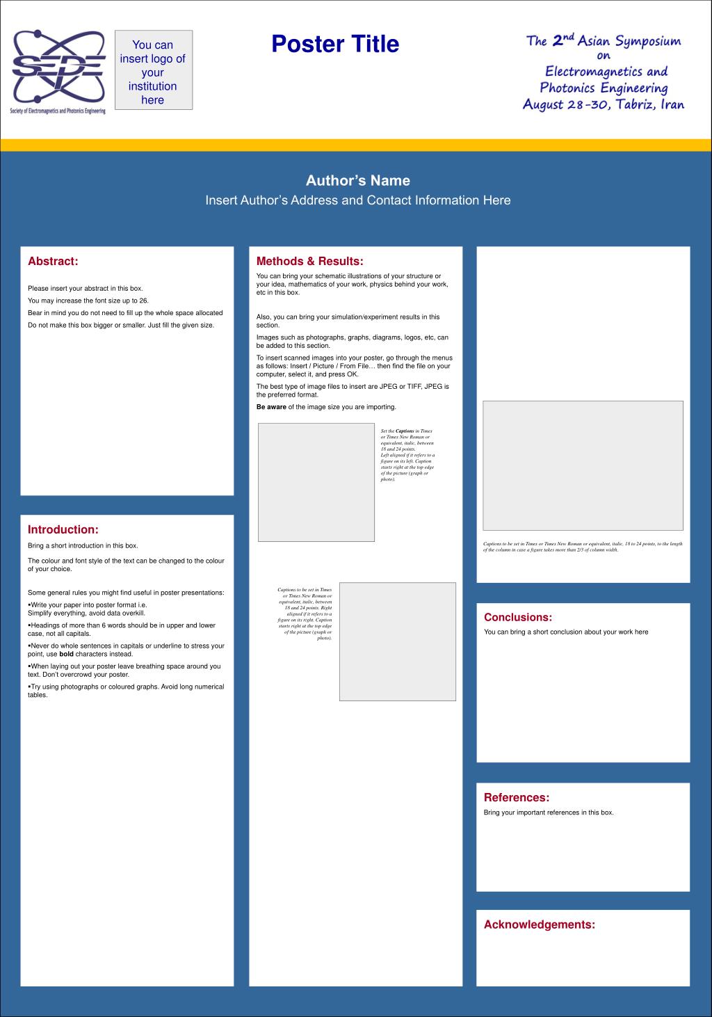 PPT Author’s Name Insert Author’s Address and Contact