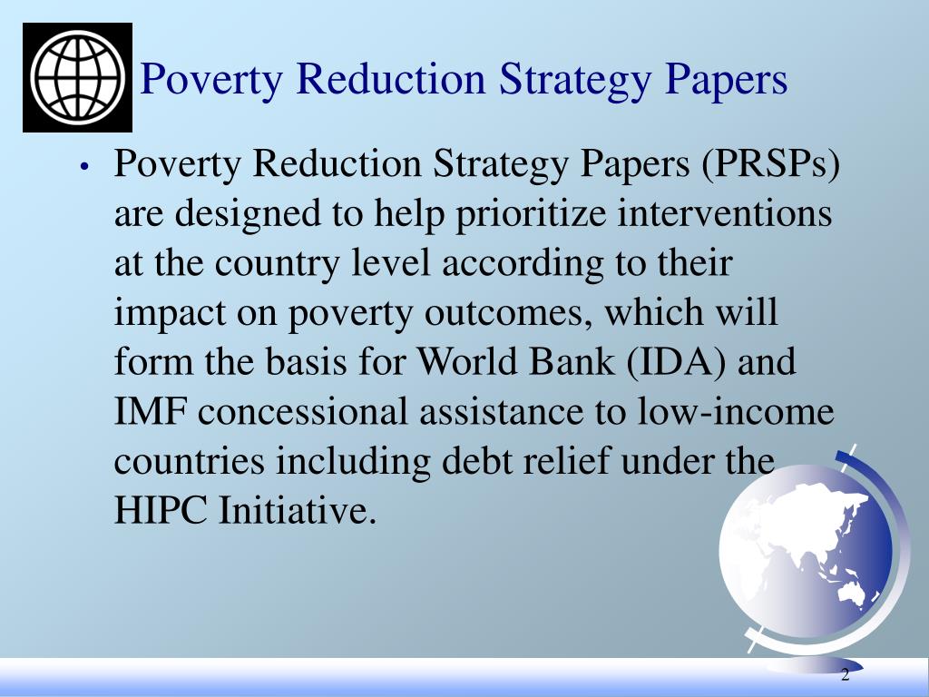 PPT Poverty Reduction Strategy Papers PowerPoint Presentation, free