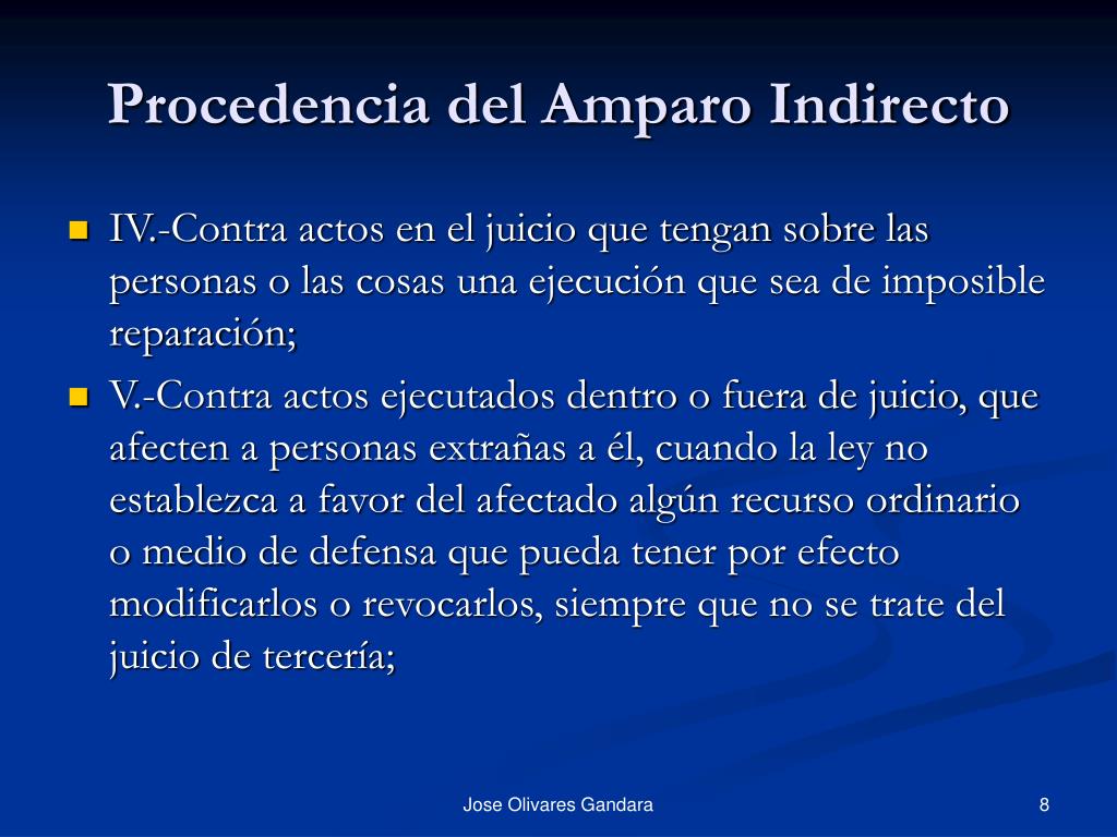 PPT El Amparo Indirecto PowerPoint Presentation, free download ID