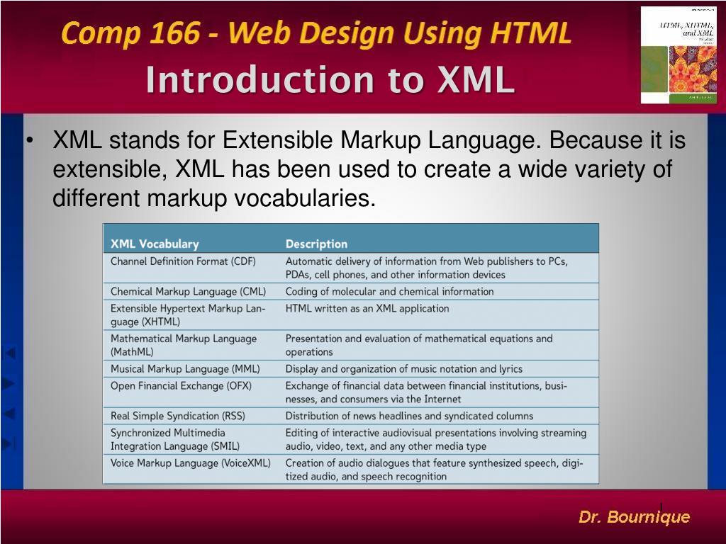 PPT Introduction to XML PowerPoint Presentation, free download ID