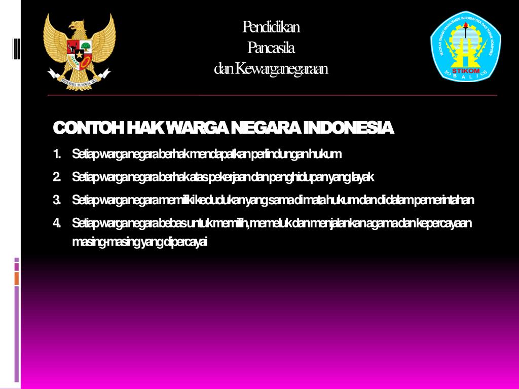 PPT HAK WARGA NEGARA DAN SEJARAH HAK ASASI MANUSIA