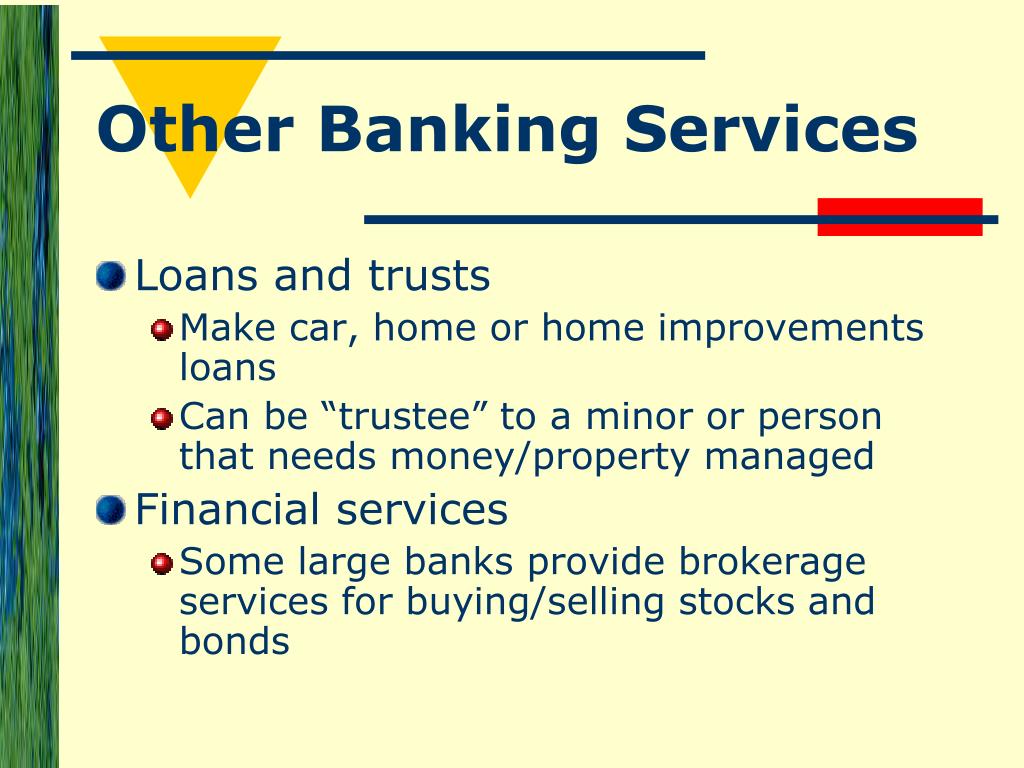 PPT Chapter 9 Checking Accounts and Other Banking Services PowerPoint