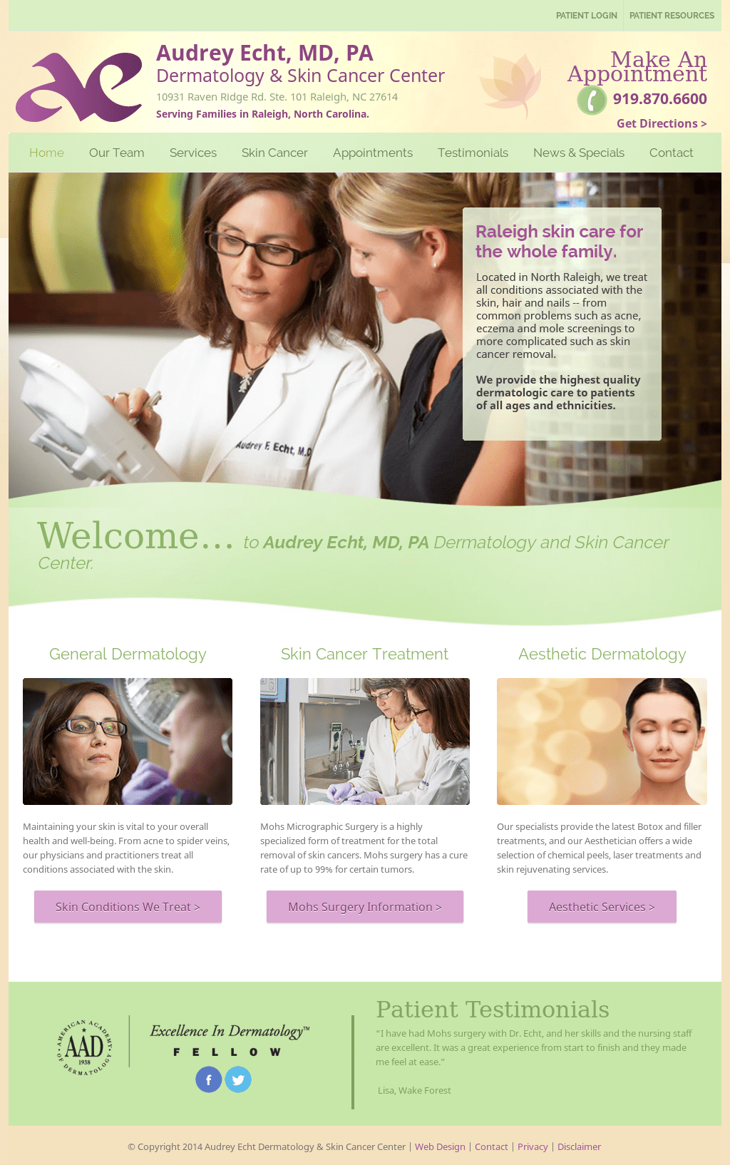 Raleigh Skin Cancer And Dermatology Center CancerWalls