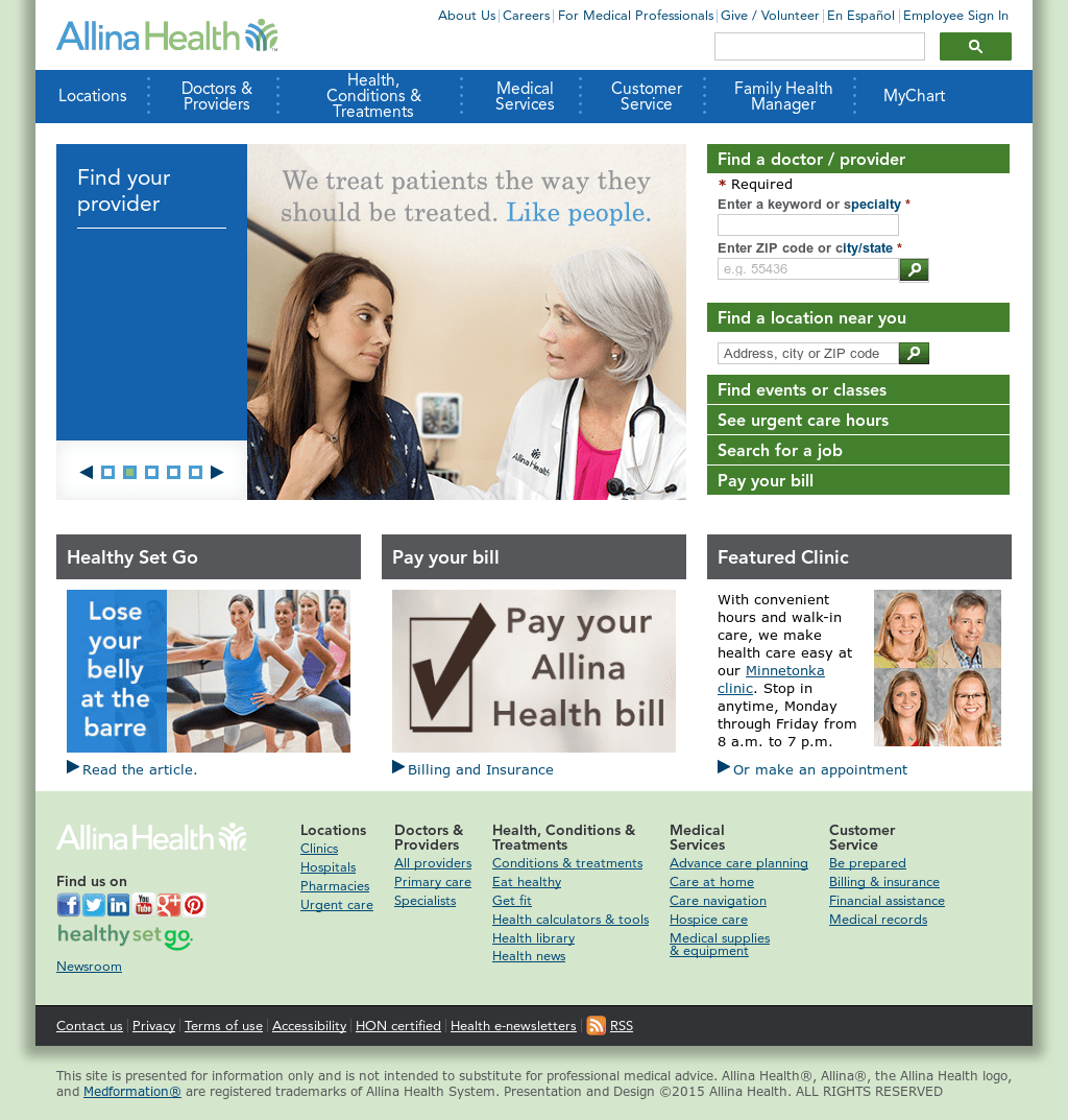 Allina Health Careers
