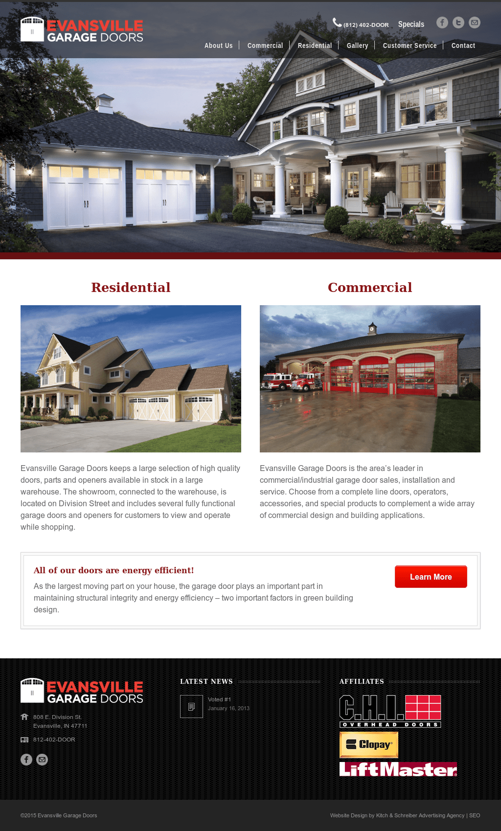 Evansville Garage Doors Dandk Organizer