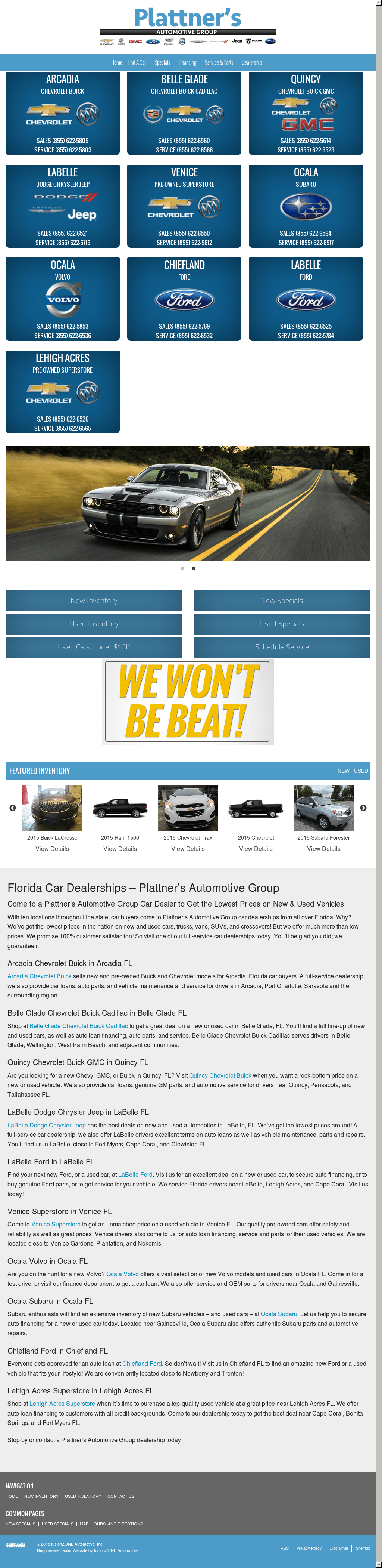 Arcadia Chevrolet Buick Fl Seananon Jopower