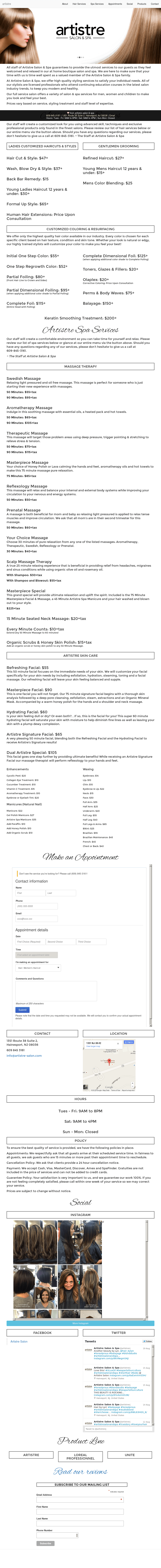 Artistre Salon Competitors Revenue And Employees Owler Company