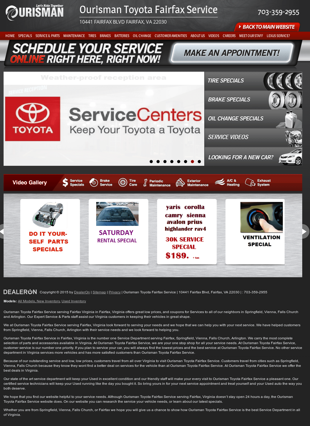Ourisman Fairfax Toyota Service Best Toyota